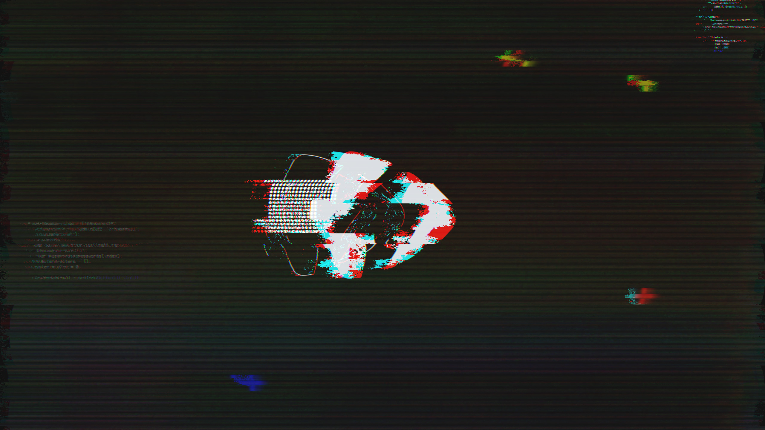 Distorted Glitch Logo - Fast Reveal
