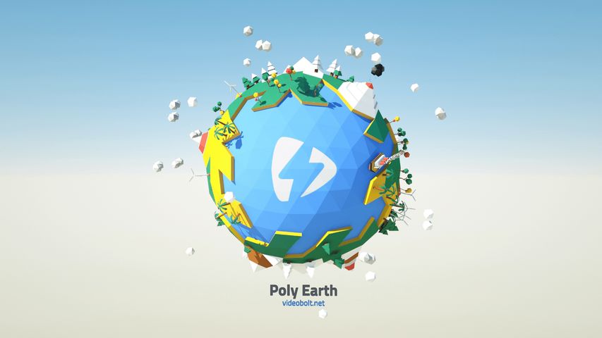 Poly Earth - Original - Poster image