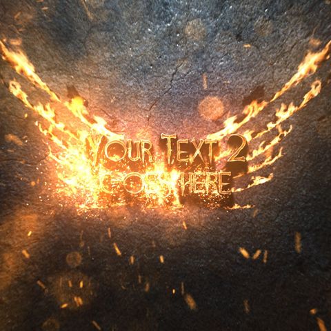 Fire Wings - Square - Original - Poster image
