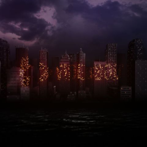Night City Reveal - Square - Original - Poster image