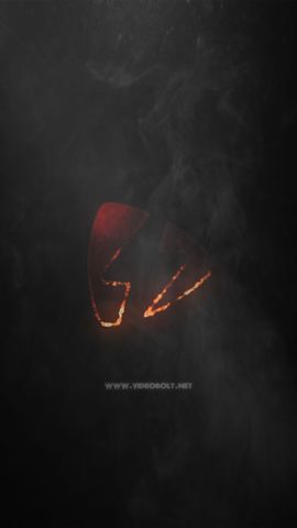 Smoke Fire Logo Reveal - Vertical - Original - Poster image