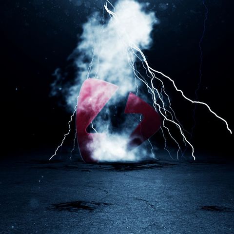 Explosive Energy Lightning Logo Intro - Square - Original - Poster image