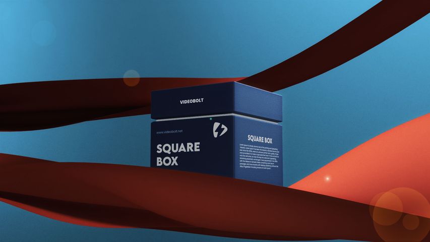Square Box Mockup - Custom Box - Poster image