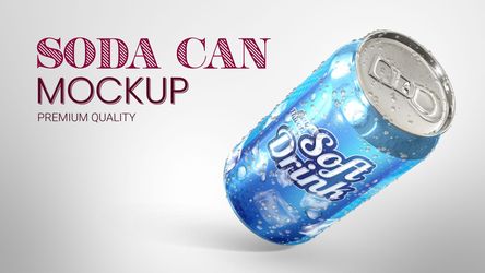 Soda Can Mockup Original theme video