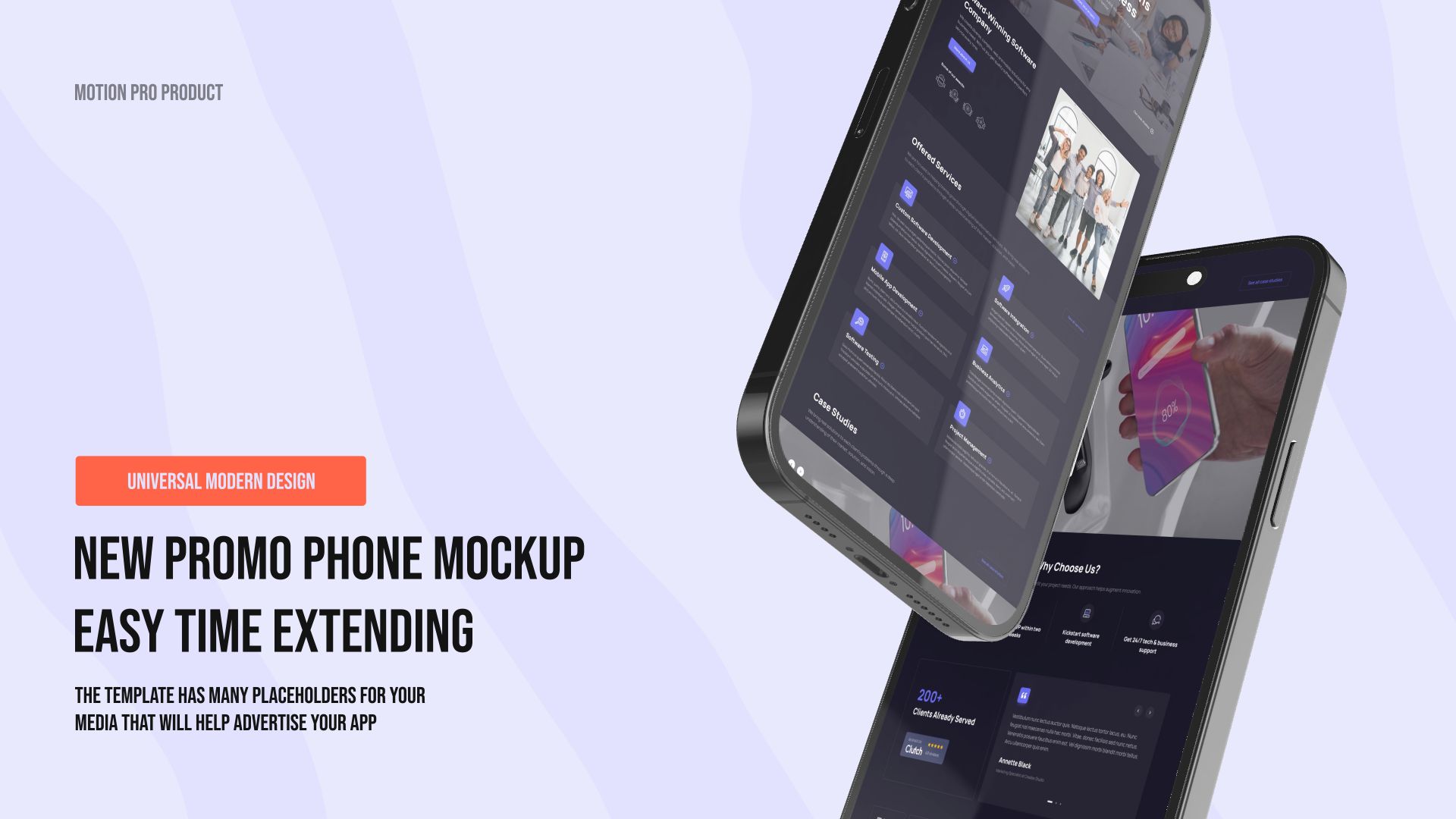 App Promo Phone Mockup - 3D Device Promo