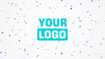Clean Logo - Particles Burst - Horizontal Example theme theme video