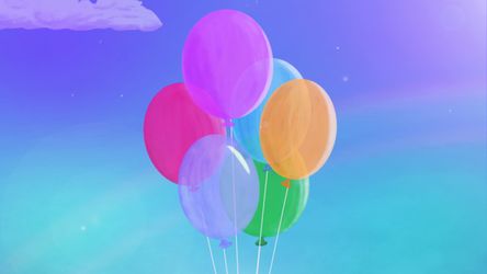 Flying Balloons Logo Reveal - Example theme - Poster image