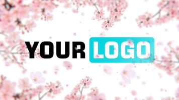Sakura Blossom Logo Reveal Example theme theme video