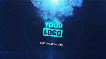 Particle Swirl Logo Example theme theme video