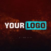 Burn Particles Logo Reveal - Square Example theme theme video