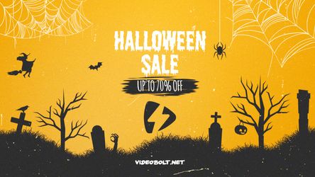 Halloween Sale Horizontal Original theme video
