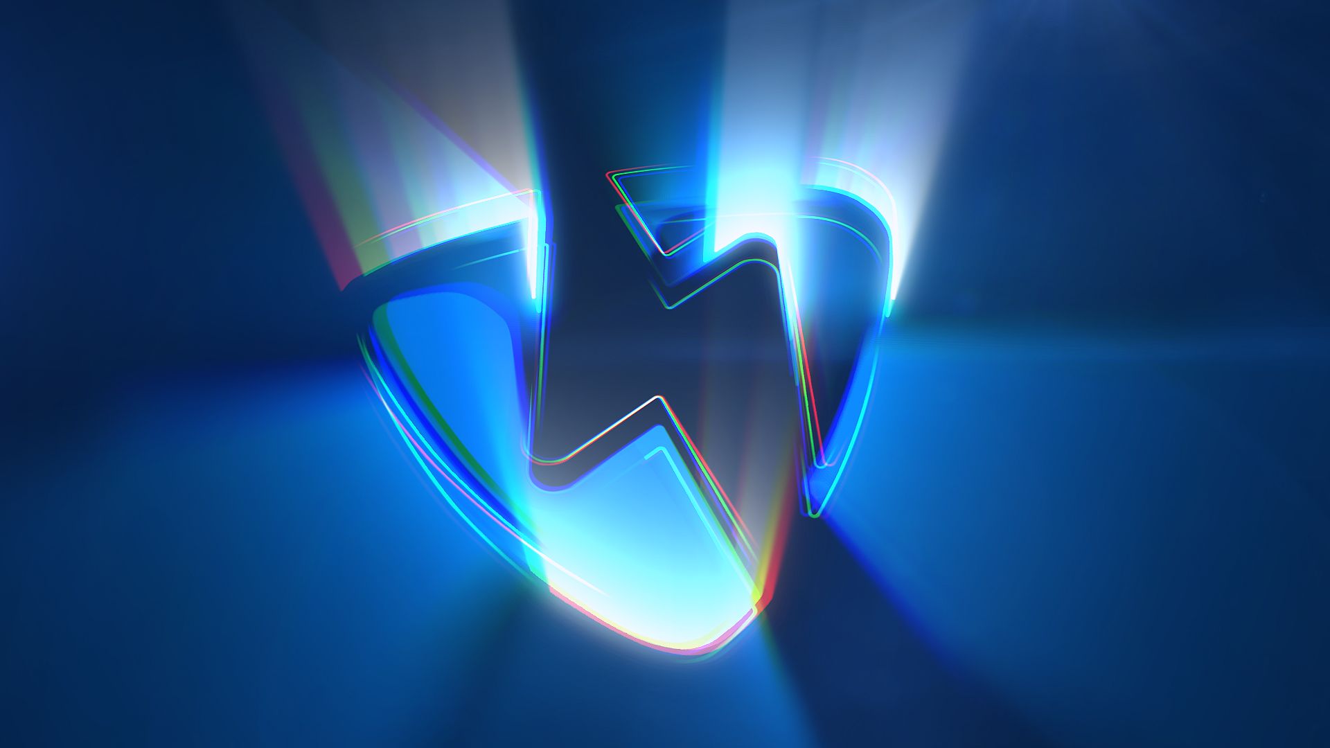 Cinematic Light Rays - 3D logo reveal