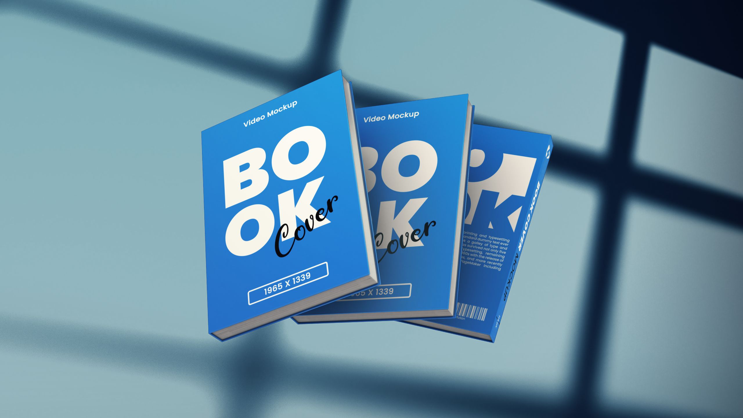 Clean Book Cover Mockup - 3D Product Promo
