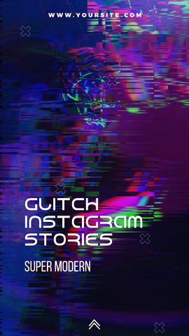 Glitch Instagram Stories 1 - Vertical - Original - Poster image