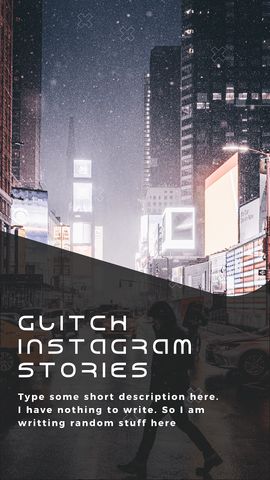 Glitch Instagram Stories 10 - Original - Poster image