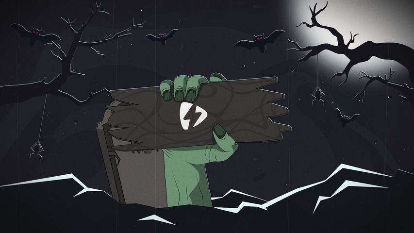 Zombie Hand Cartoon - Default - Poster image